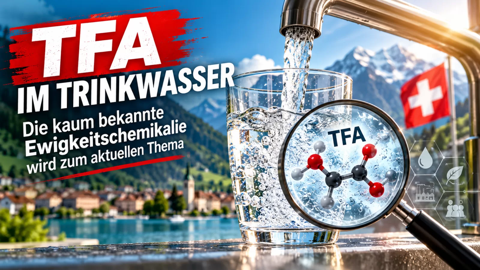 Acide trifluoroacétique dans l’eau potable suisse : comprendre la présence de ce PFAS persistant et le nouvel avis sanitaire de l’EFSA.